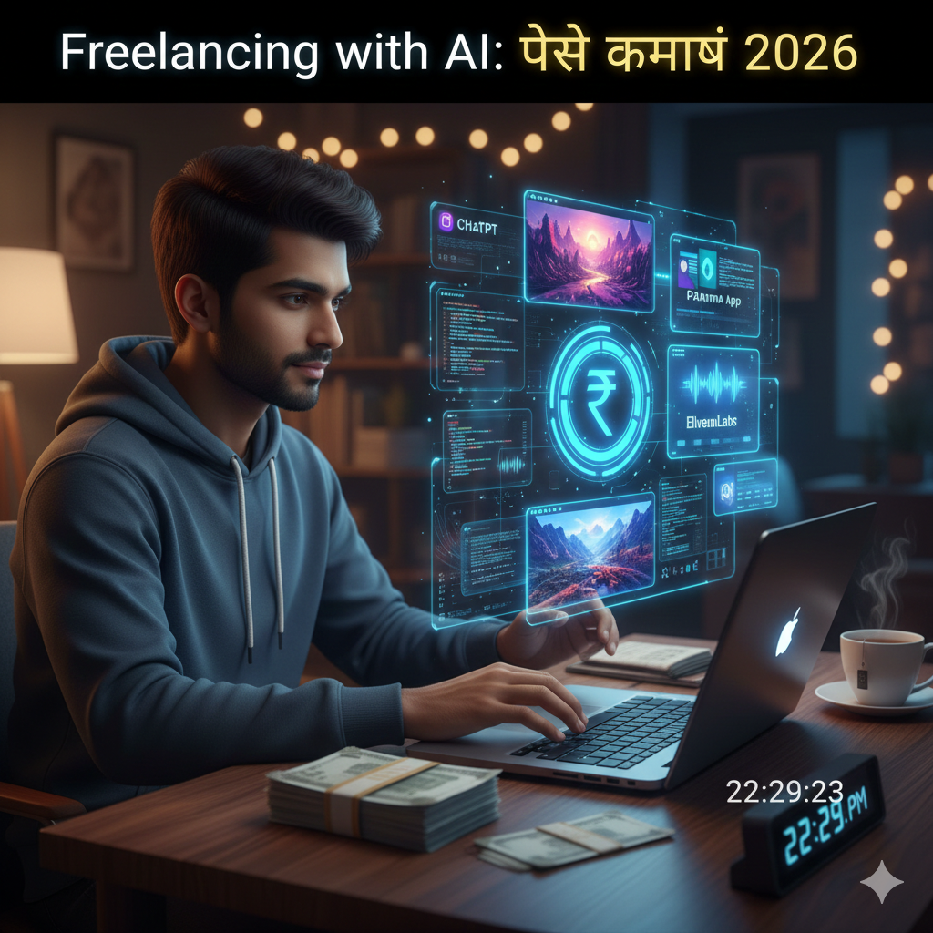 How to earn money with AI 2026 Hindi