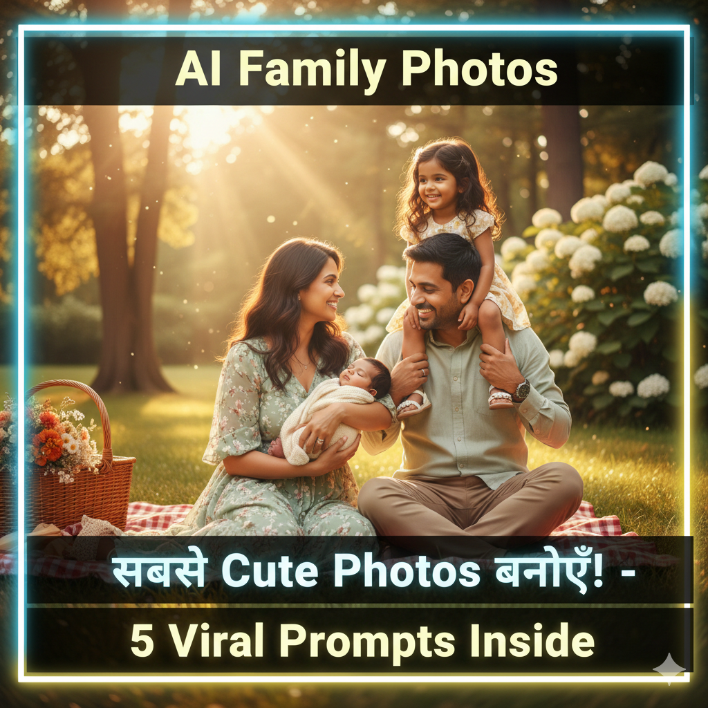 AI से बनाएं अपनी Family की cutest Photos 5 Best Prompts (Viral Family Photos)
