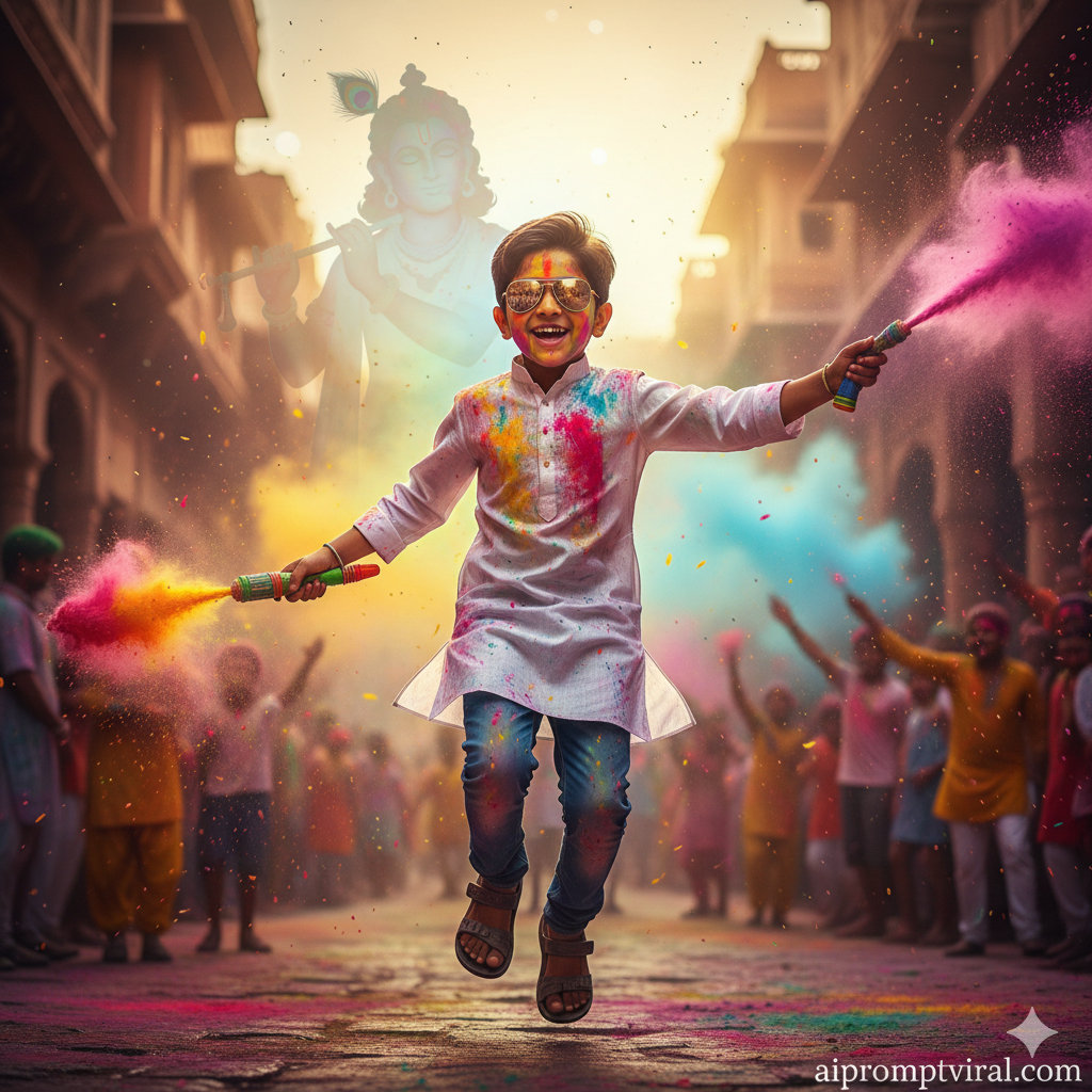 Holi Prompt Gemini Boy