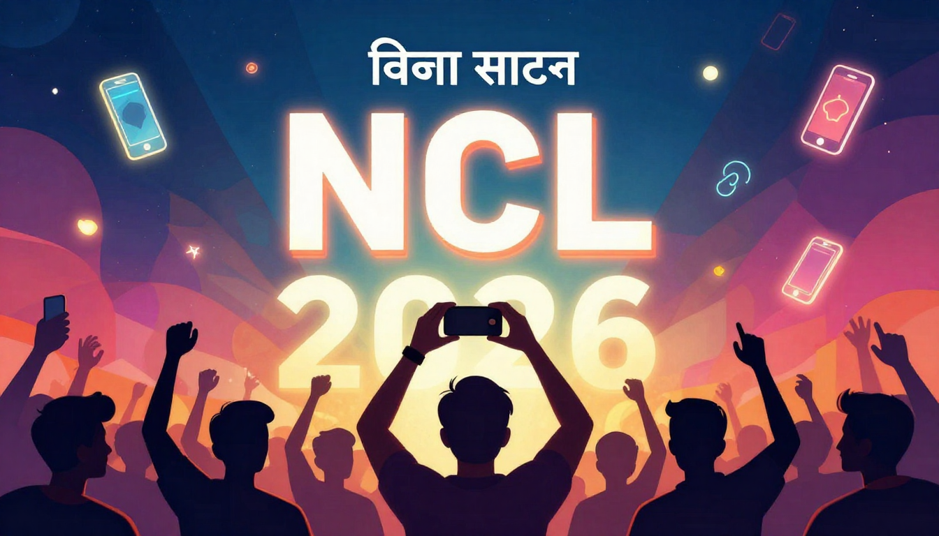 National Creator Lab' in India, year 2026. A diverse group of young Indian creators working