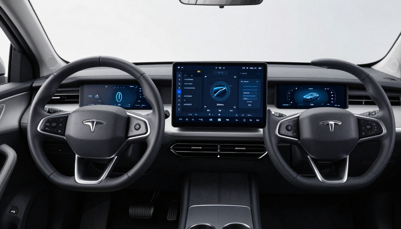 "Comparison of Tata Curvv EV and Mahindra XUV.e9 with AI self-driving features and smart charging indicators on a futuristic Indian highway in 2026."