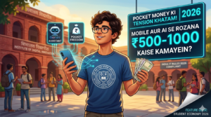 Pocket Money ki tension khatam! Mobile aur AI se rozana ₹500-1000 kaise kamayein?