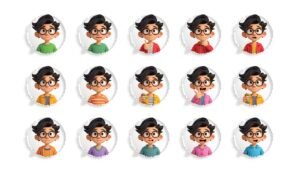 3D Pixar-Style Expression Sheet: The Ultimate Character Design System