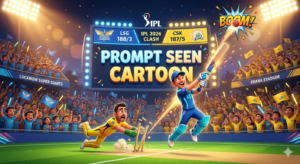 LSG vs CSK 3D Cartoon AI Prompts: Get The Viral “Prompt Seen Cartoon” Text Art Kit