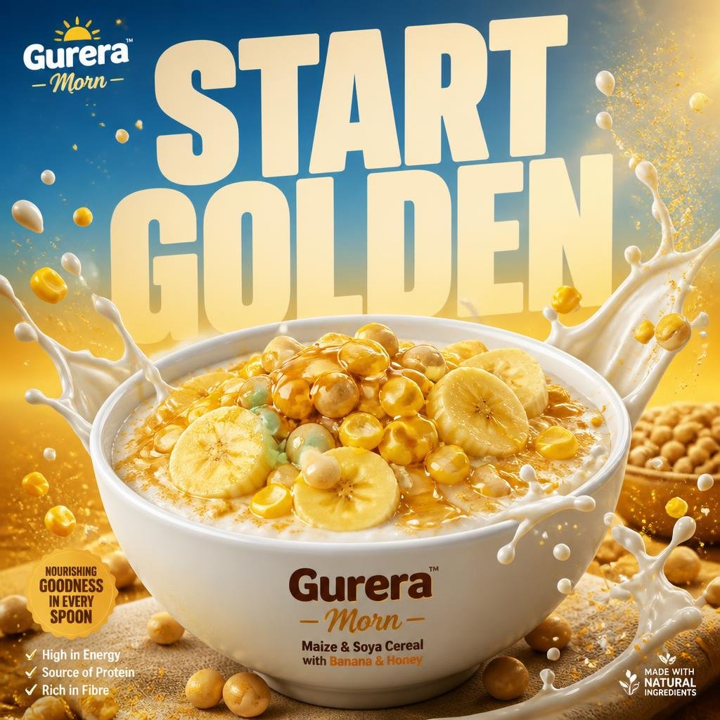 Gurera Morn Cereal Campaign Booster 10+ Premium Commercial AI Prompts