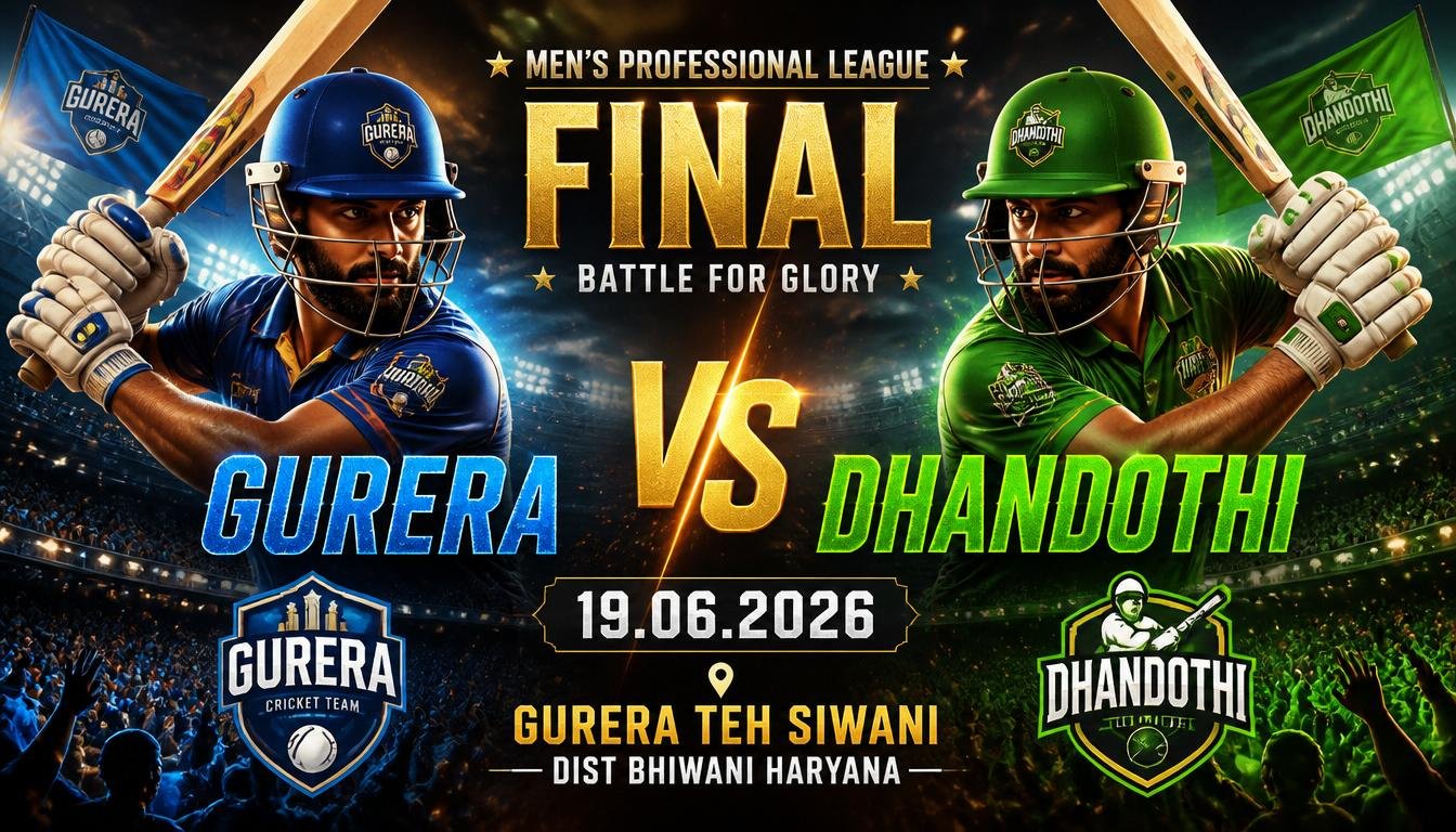 Cricket Match Poster Architect