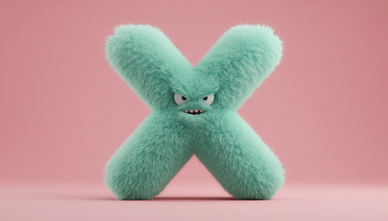 Fluffy Monster Letter Architect