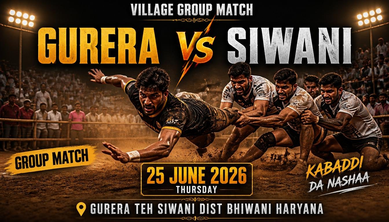 Kabaddi Match Poster Architect